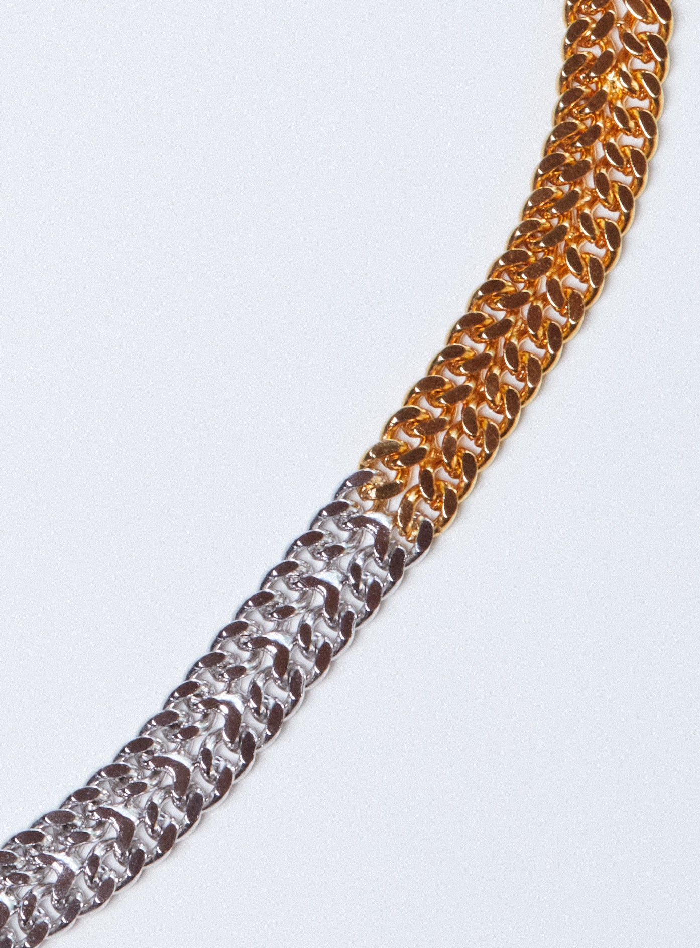 2Tone Double Wide Necklace