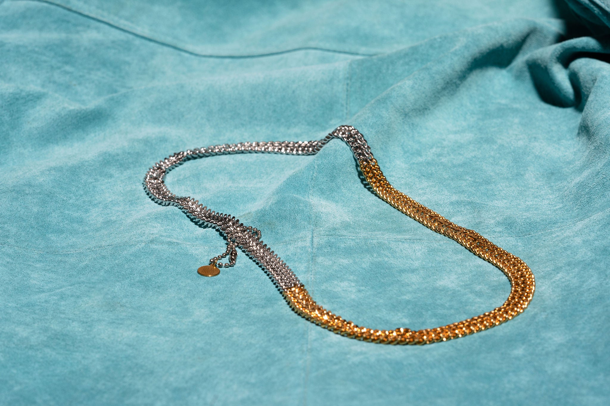 2Tone Double Wide Necklace