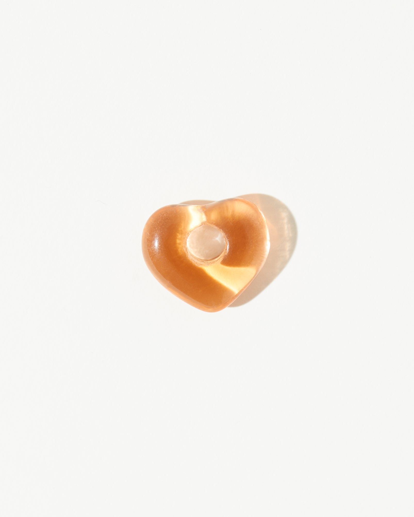 Juicy Wavy Hoop Drops - Peach Heart