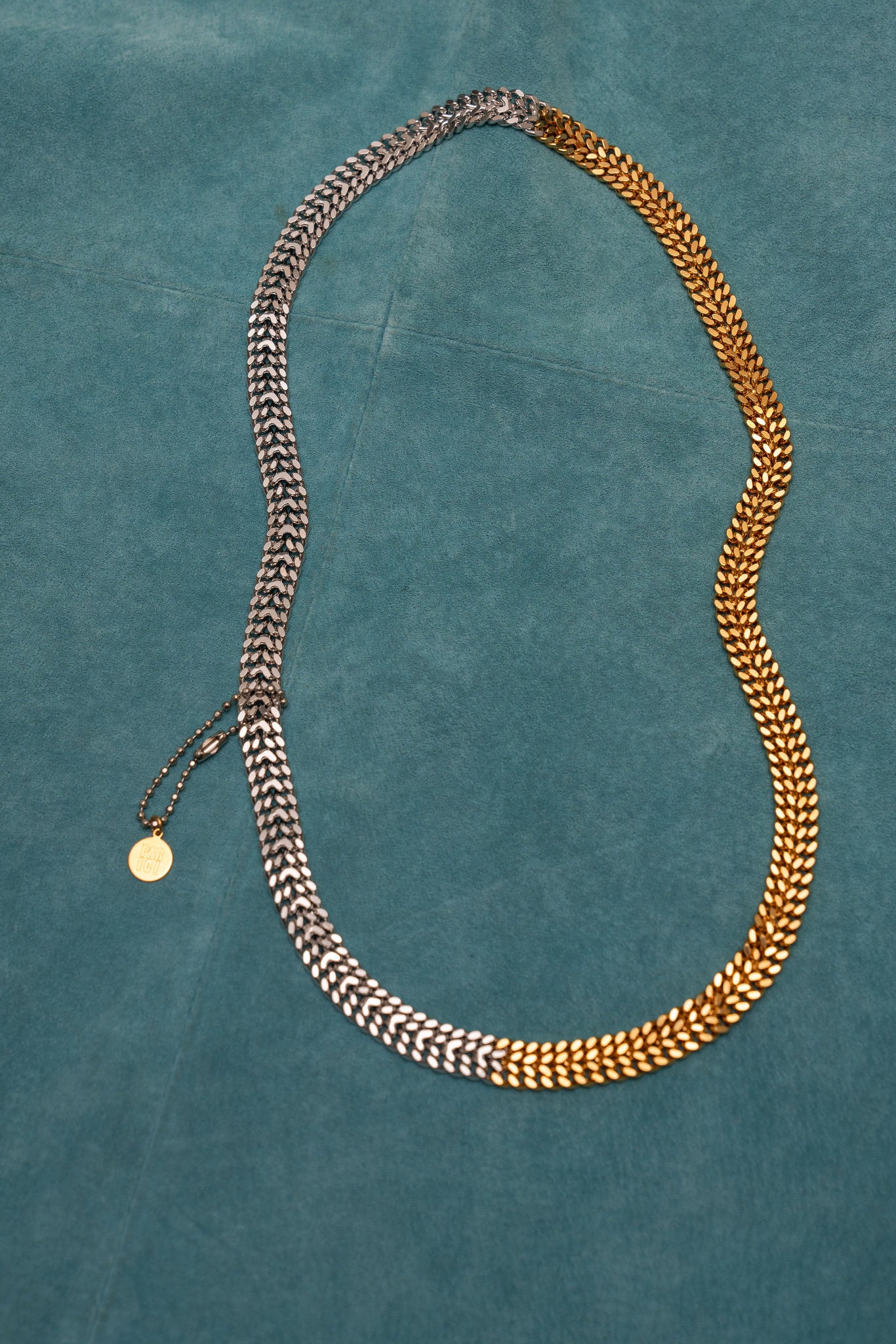 2Tone Double Wide Necklace